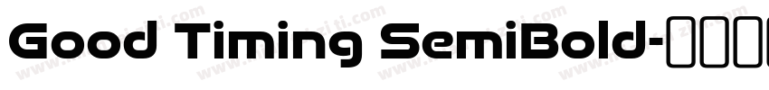 Good Timing SemiBold字体转换
